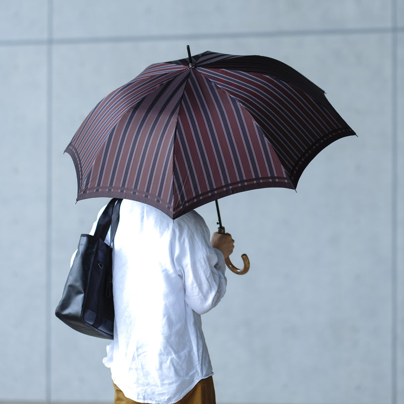 槙田商店の高級メンズ長傘 傘 メンズ 65cm 高級傘 おしゃれ 槇田商店 日本製 【Tie