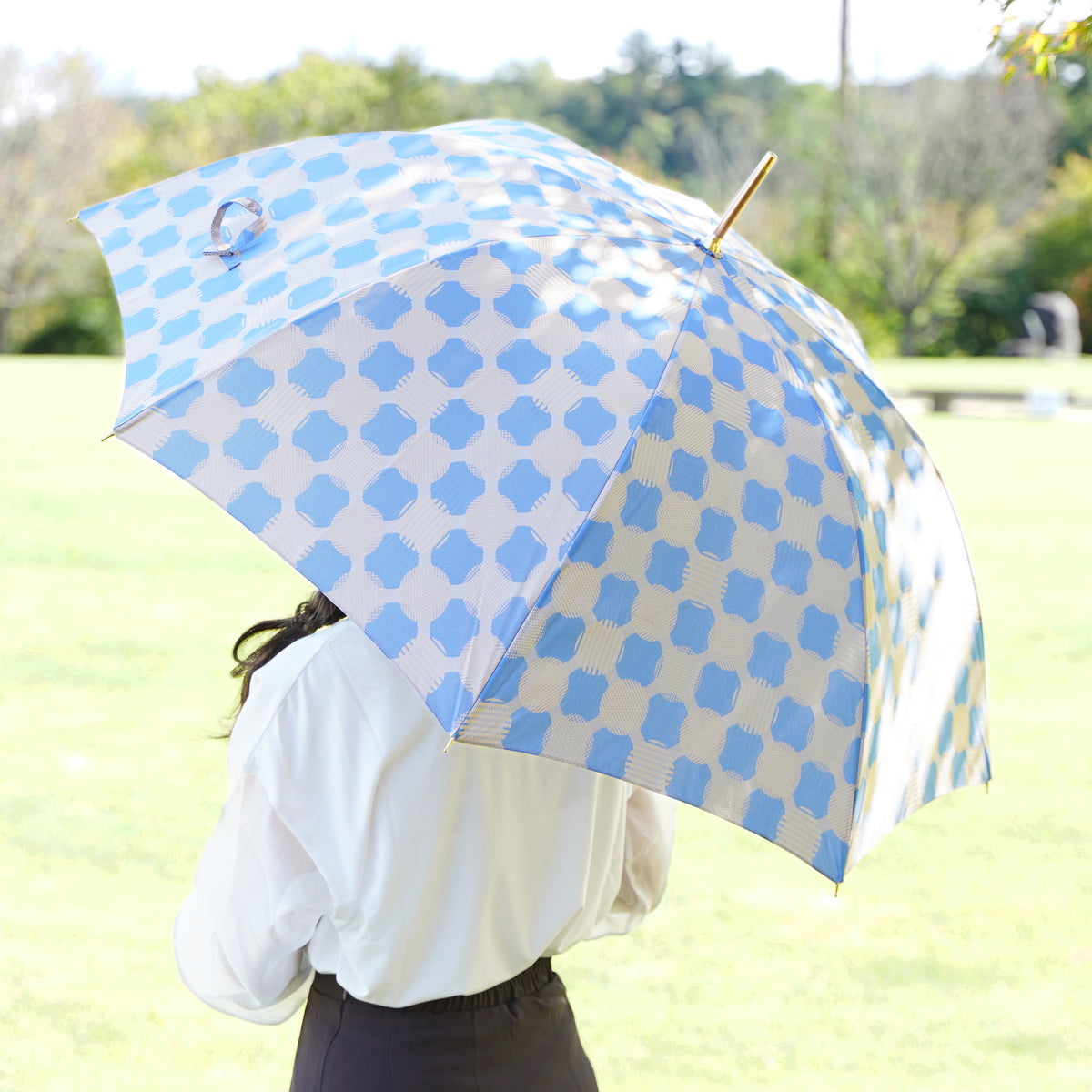 新品未使用タグ付 デニム＆ダンガリー ノベルティ パラソル傘