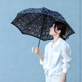 晴雨兼用　レディース　Stig L. FURUKTLADA　ブラック　折りたたみ傘