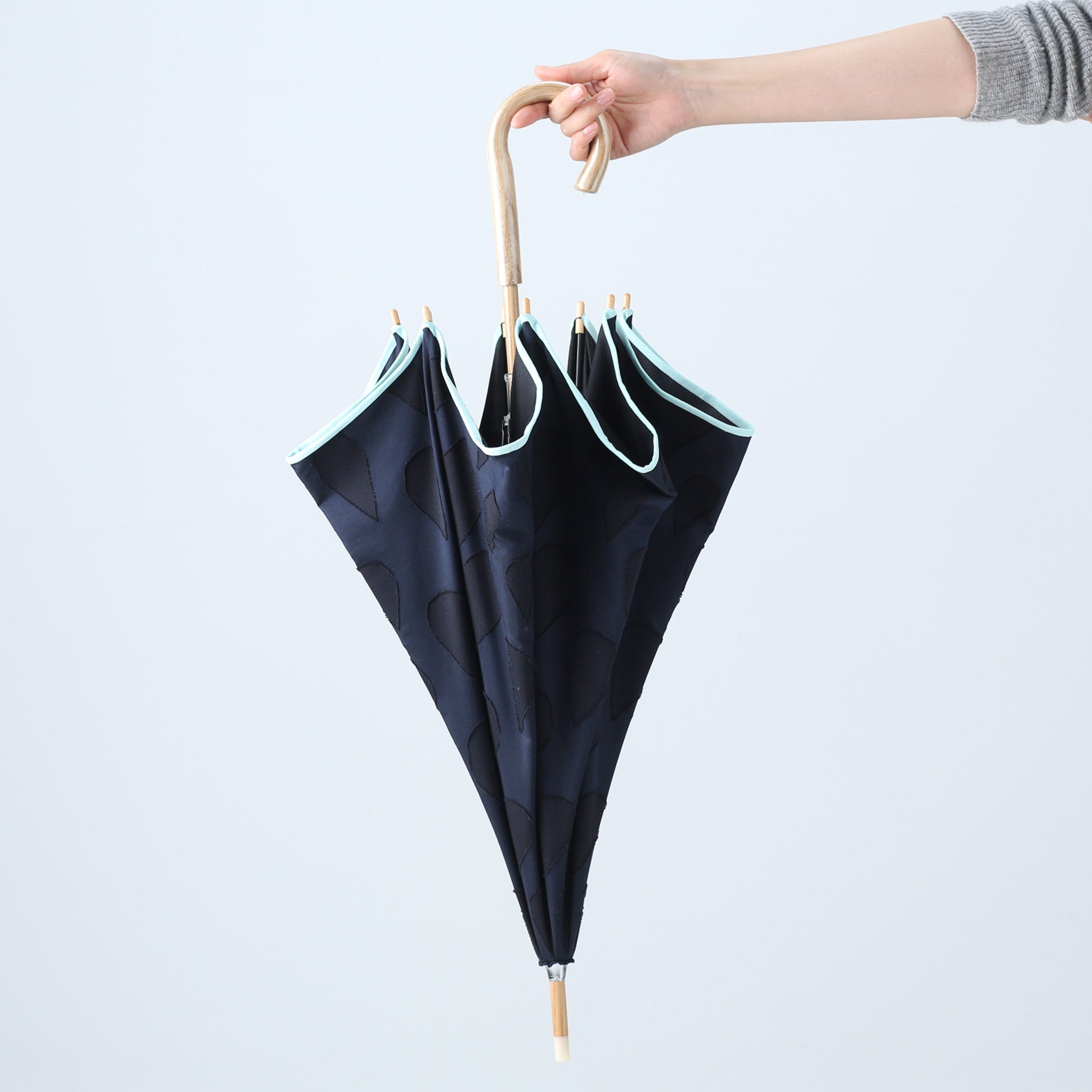 シックな大人かわいいレディース日傘！晴雨兼用雨傘8本骨50cm