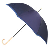 晴雨兼用　レディース　小紋　ネイビー　長傘