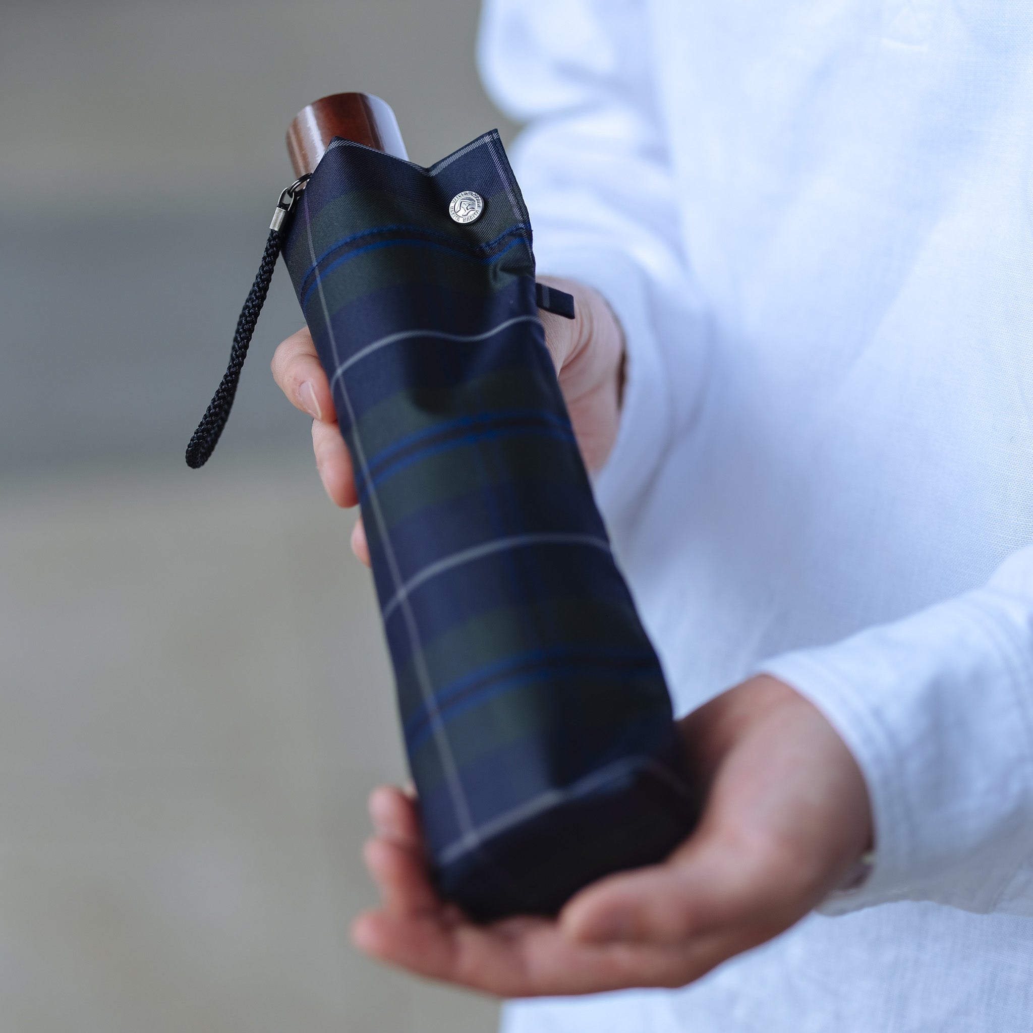 晴雨兼用　メンズ　Makita Trad　Douglas green　折りたたみ傘　サイズイメージ