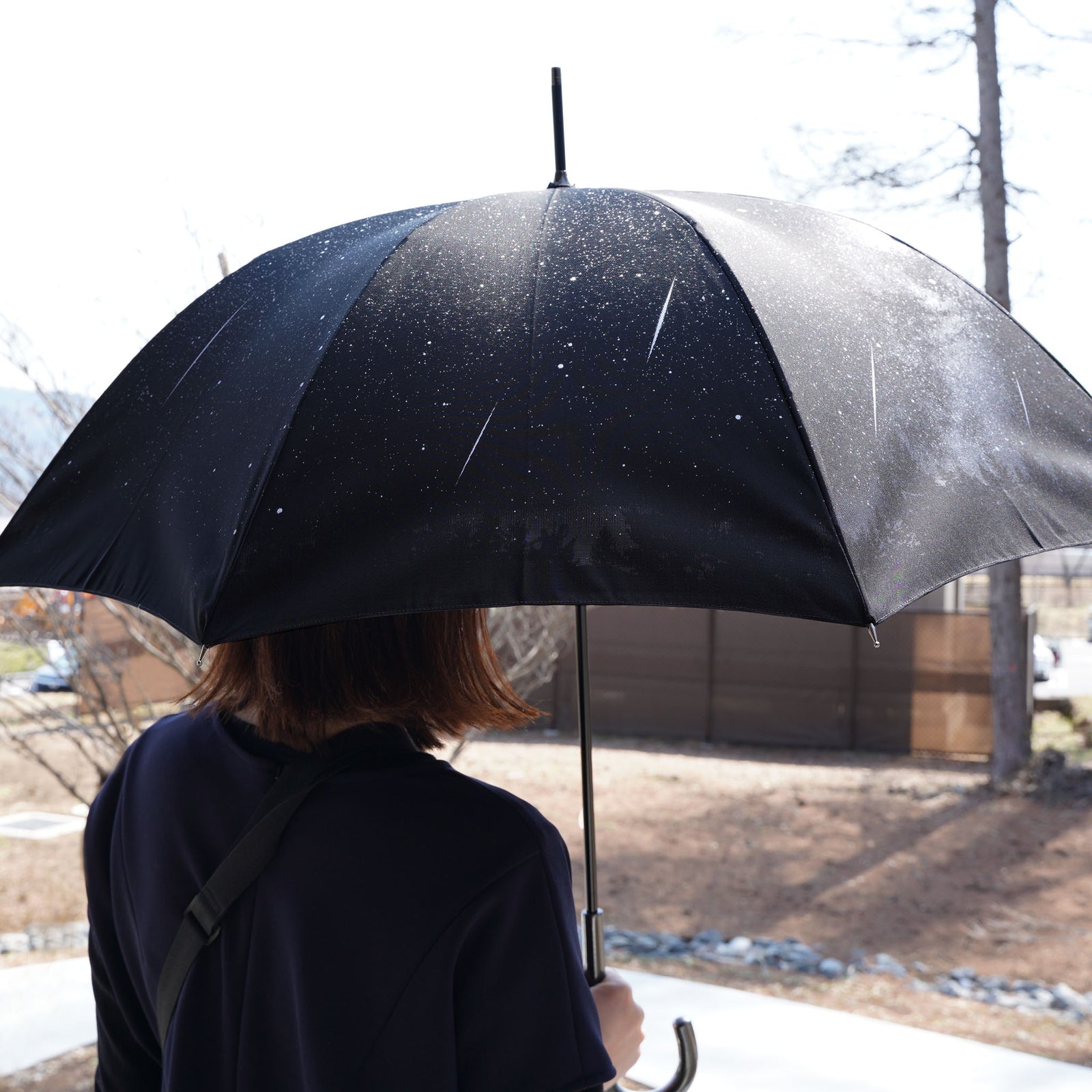 秋の夜長に♪雷電シリーズ パッケージ版 3作品セット 夏の星空を再現したレディース長傘！晴雨兼用雨傘8本骨60cm