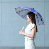 レディース日傘　菜　紫おくら　使用イメージ
