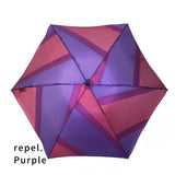 晴雨兼用　レディース　メンズ　repel.　Portable umbrella　Purple　折りたたみ