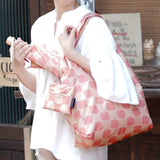 防撥水付きエコバッグumbrellaclothbag ピンク使用イメージ