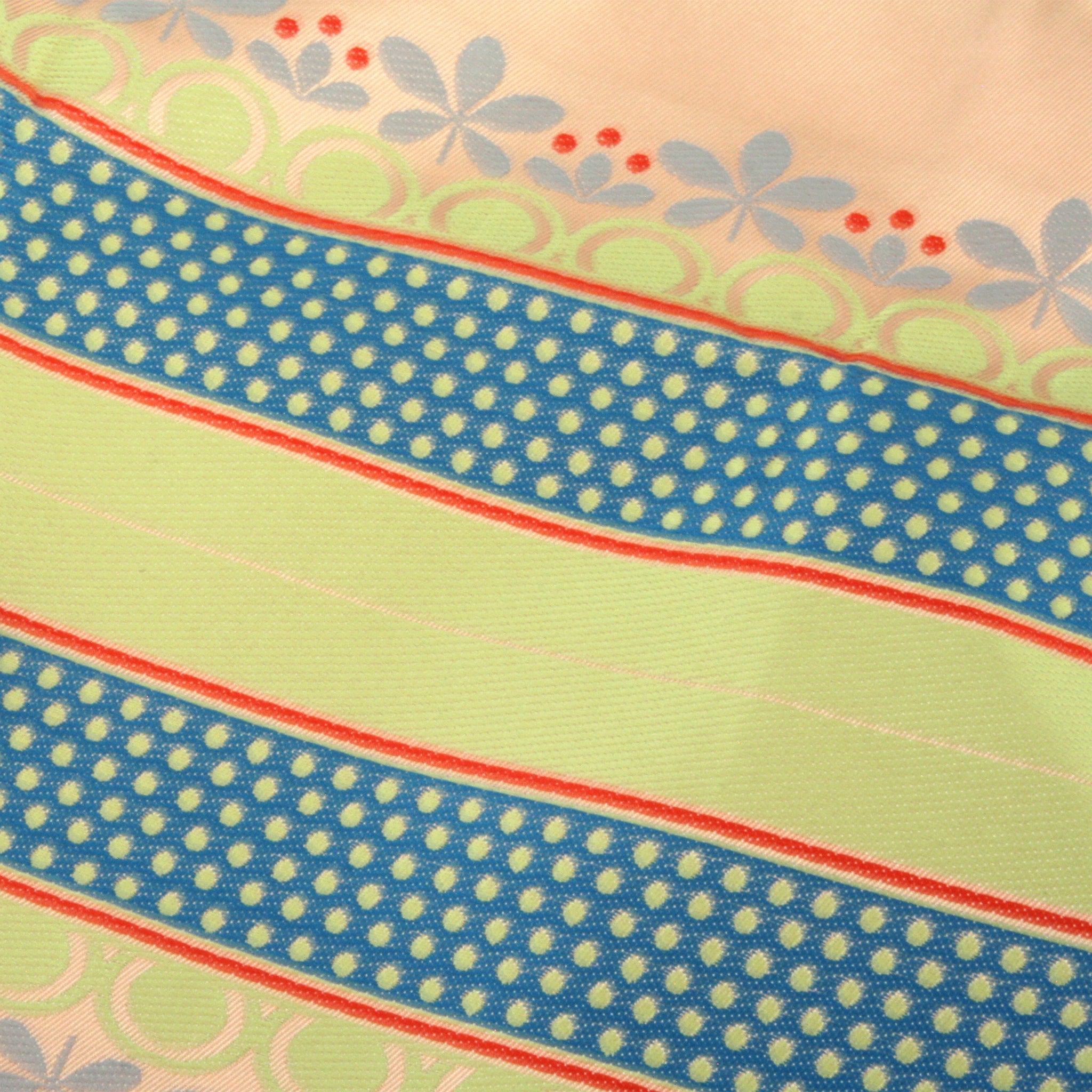 Lunch Tote　リーフボーダー　オレンジ