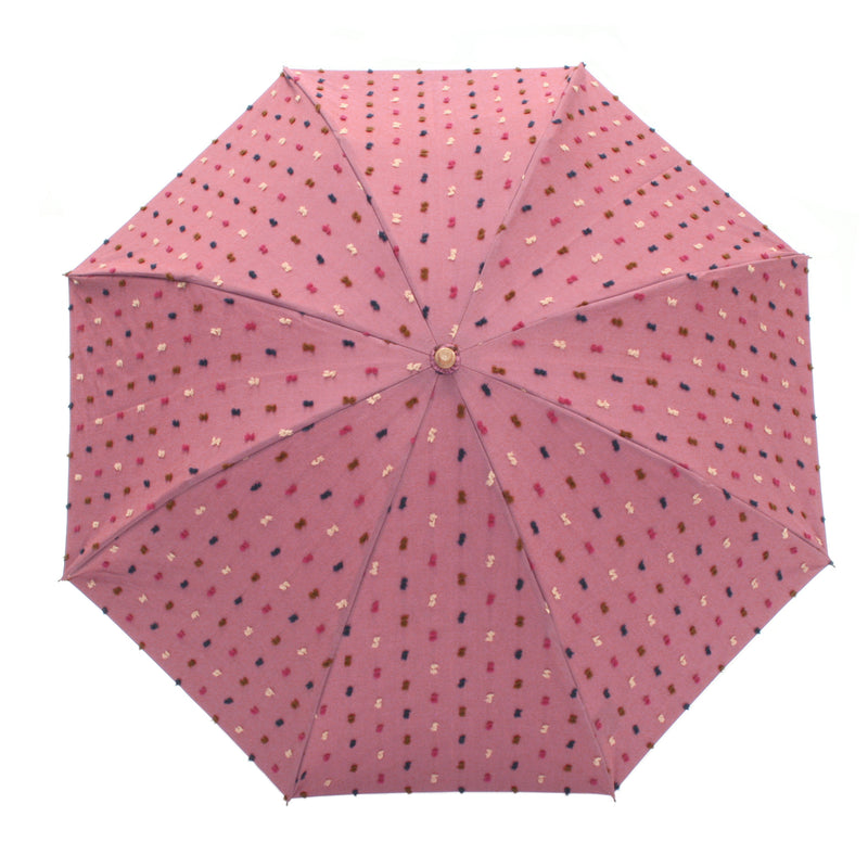 feel.t 　多色ボンボン　折りたたみ傘　ピンク