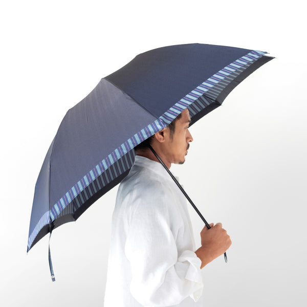 【雨傘】ハンウェイMetropolitan Stripe 折りたたみ傘 雨傘】ハンウェイ（HANWAY）Metropolitan Stripe メンズ
