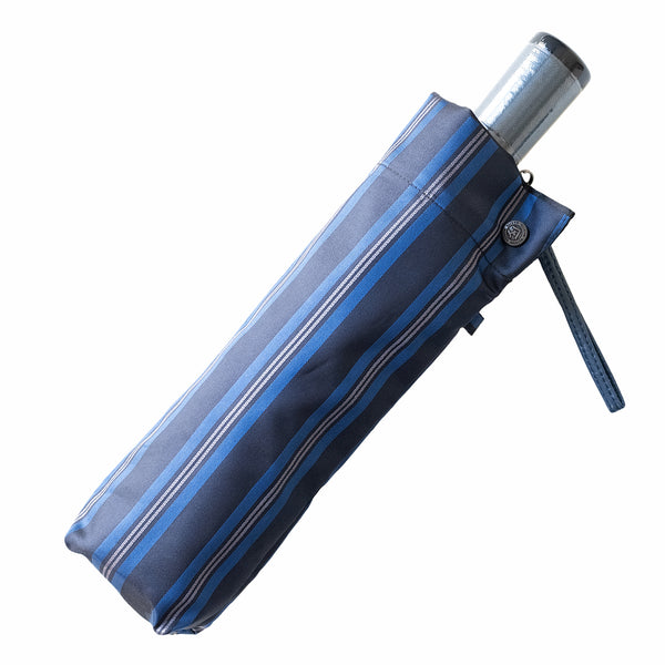 Tie　Stripe×Plain　BLUE　折りたたみ傘