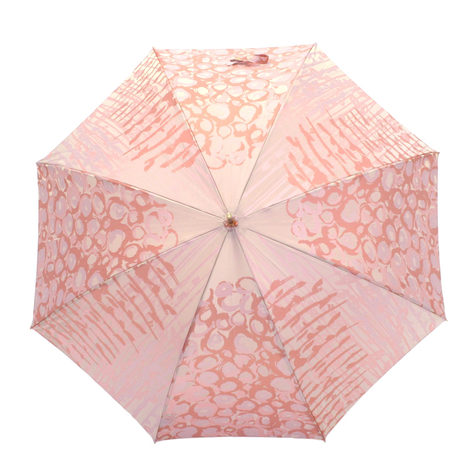抽象的な花柄がおしゃれなレディース長傘！晴雨兼用雨傘8本骨60cm