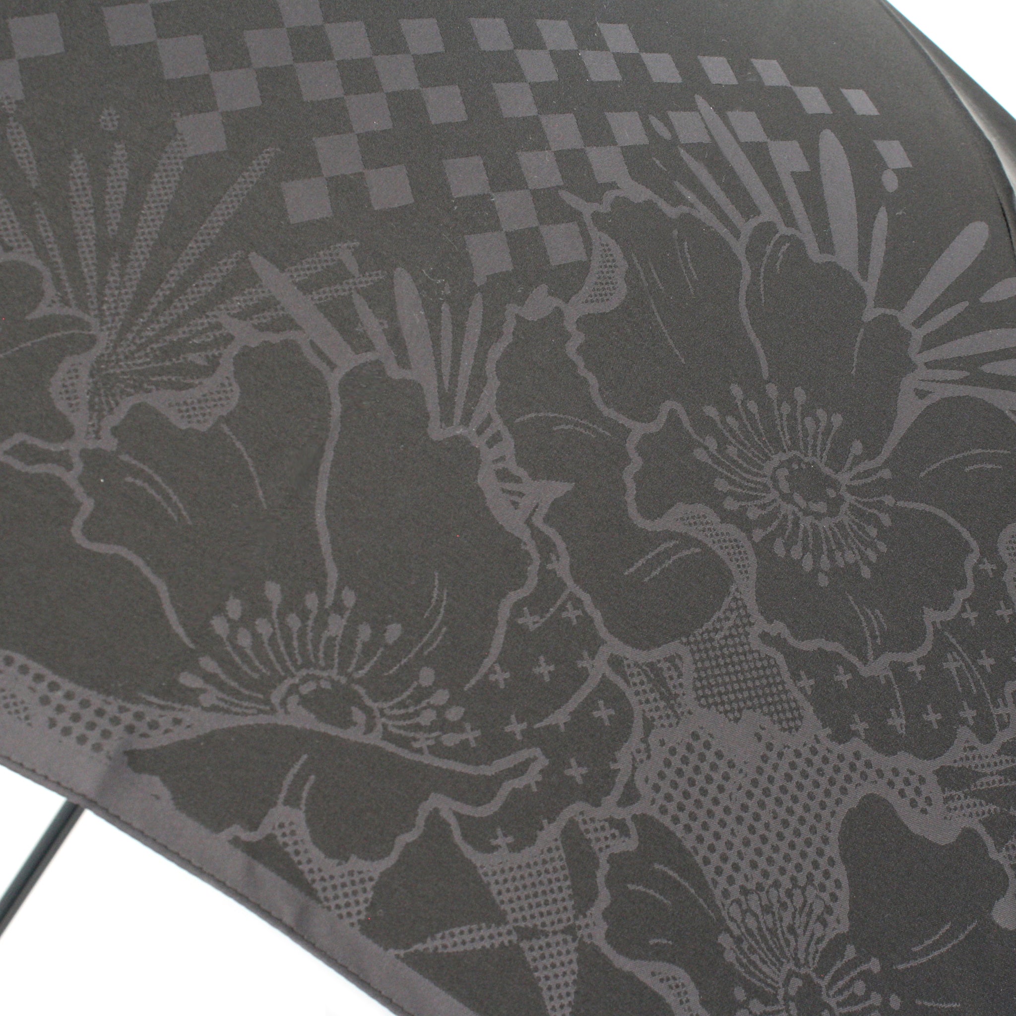 晴雨兼用　メンズ　monotone　花　長傘　生地アップ