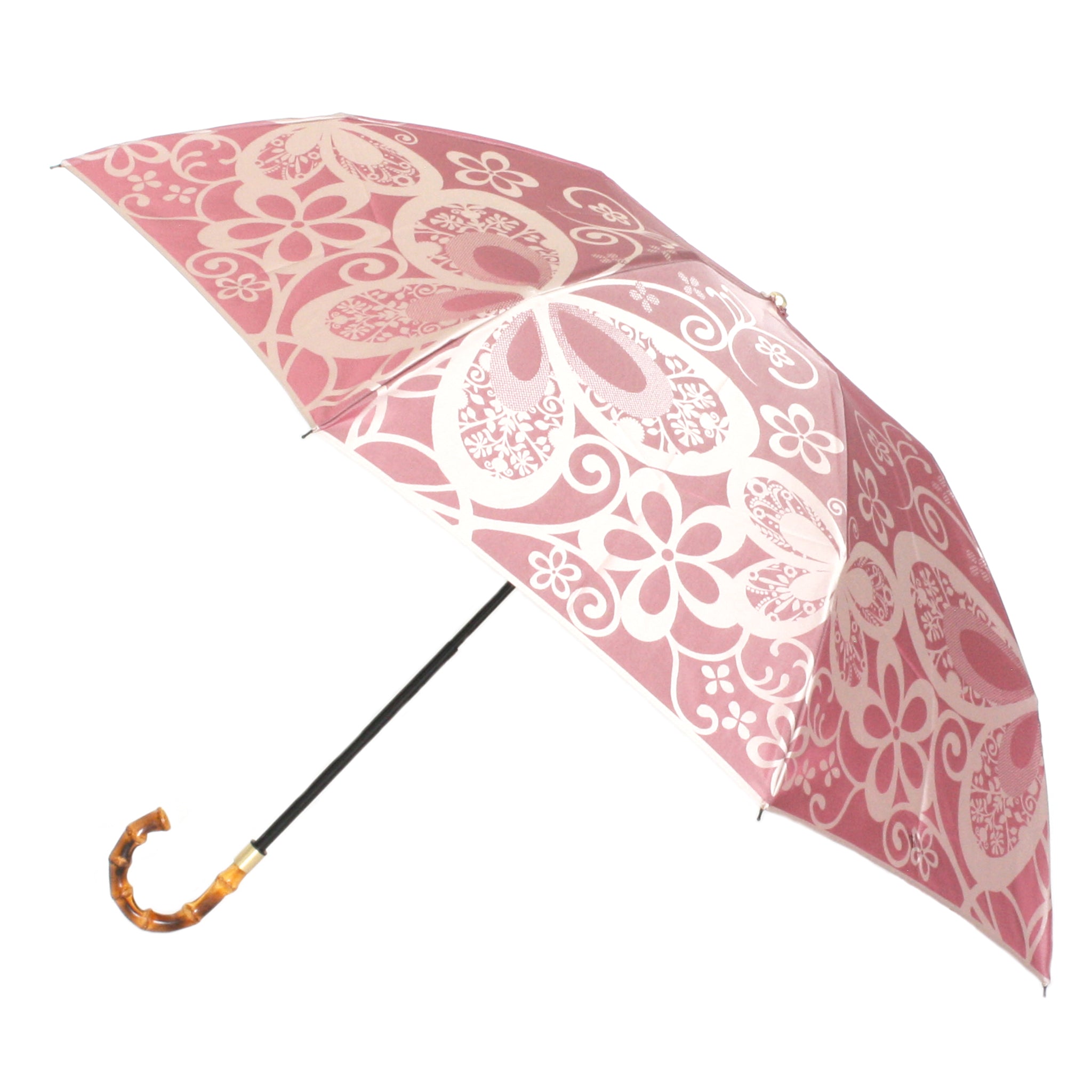 槙田商店　晴雨兼用　折りたたみ傘　蝶々 上品でかわいいレディース折りたたみ傘！晴雨兼用雨傘8本骨55cm