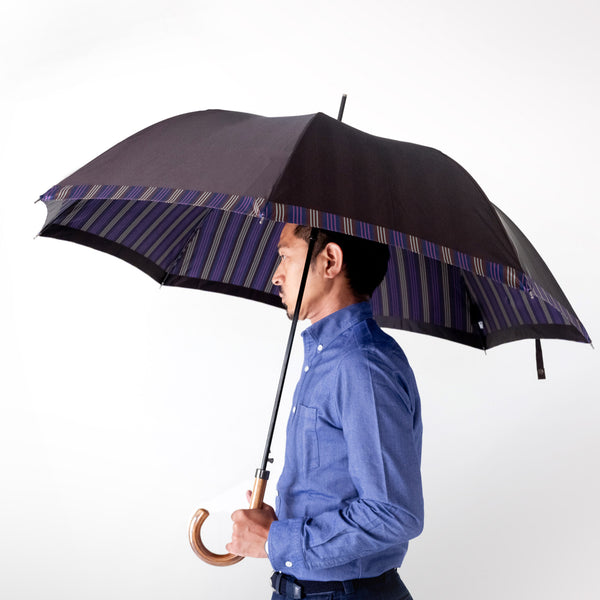 Tie　Plain×Stripe　BROWN 　サイズイメージ