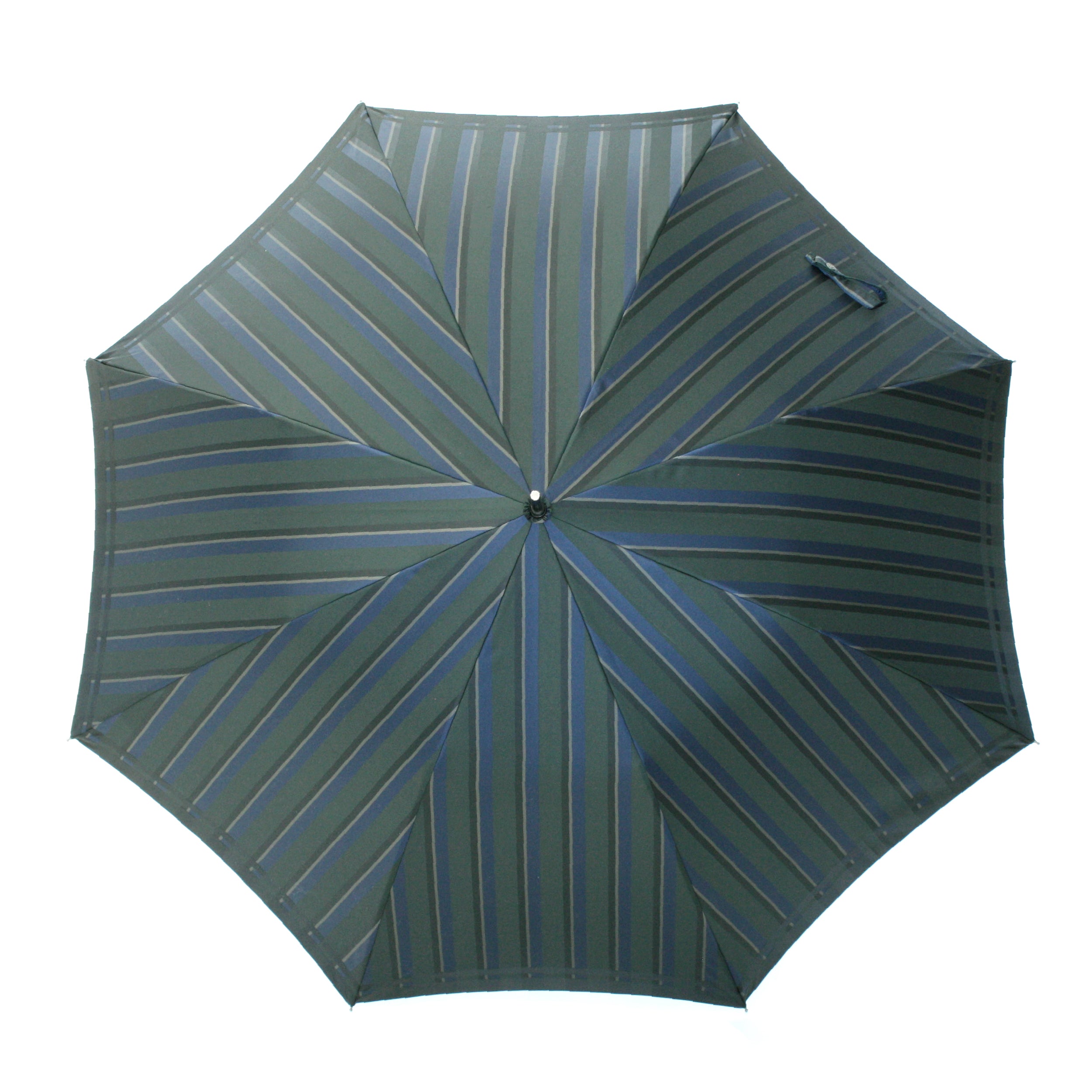 晴雨兼用　メンズ　Tie Stripe×Plain GREEN　長傘