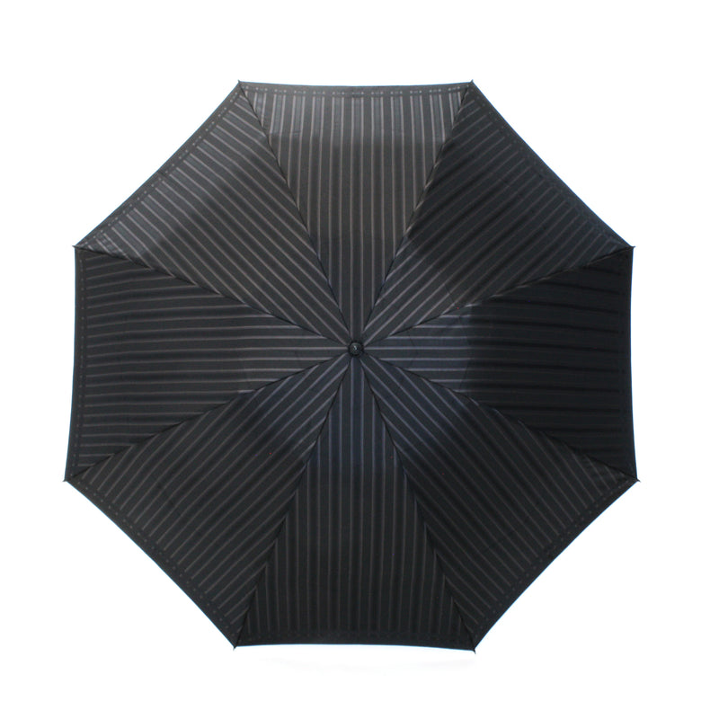 Tie Stripe×Plain BLACK 折りたたみ傘 – 槇田商店公式ショップ