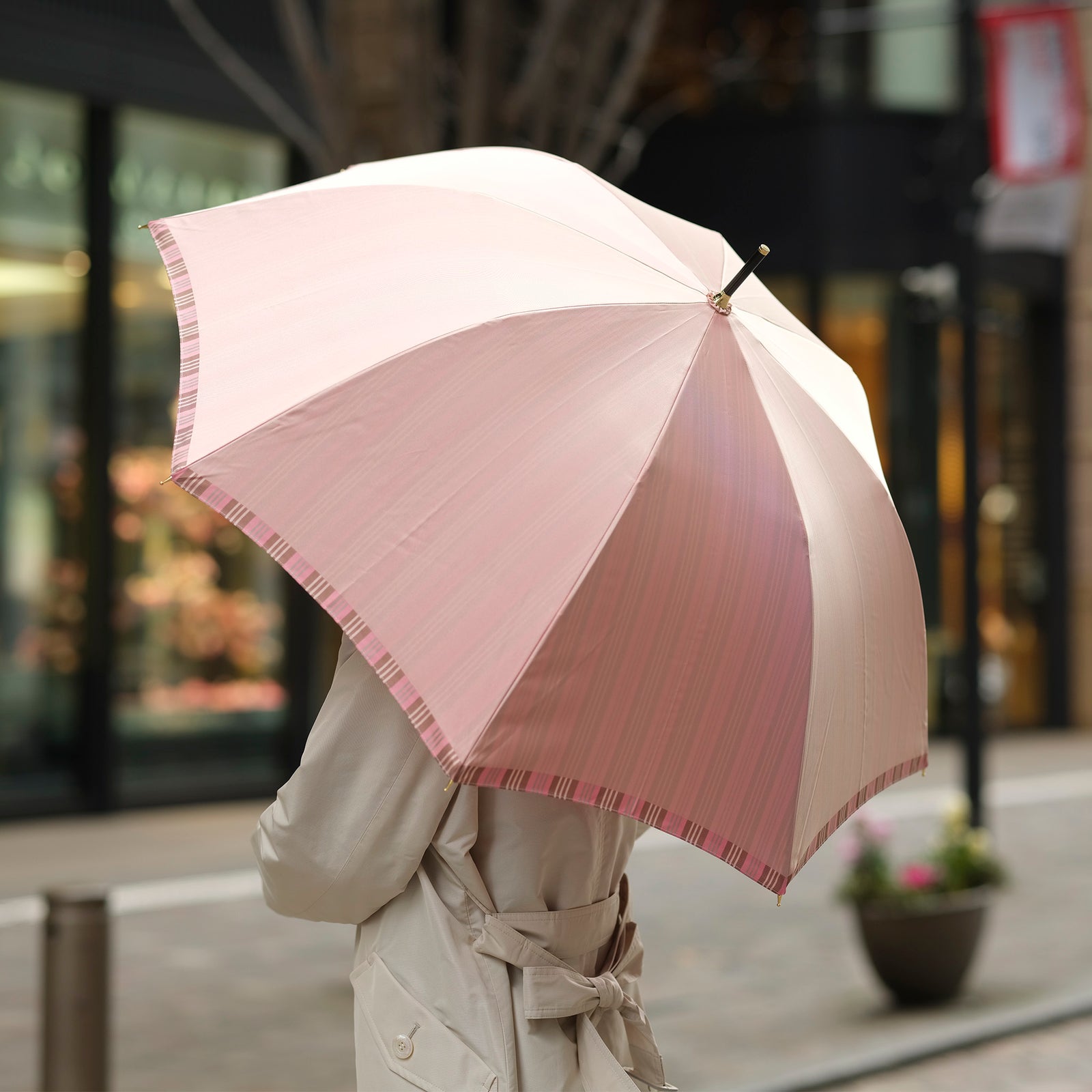 【完売商品】モンジー パープル 傘 大人かわいいレディースのジャンプ傘！晴雨兼用雨傘8本骨60cm
