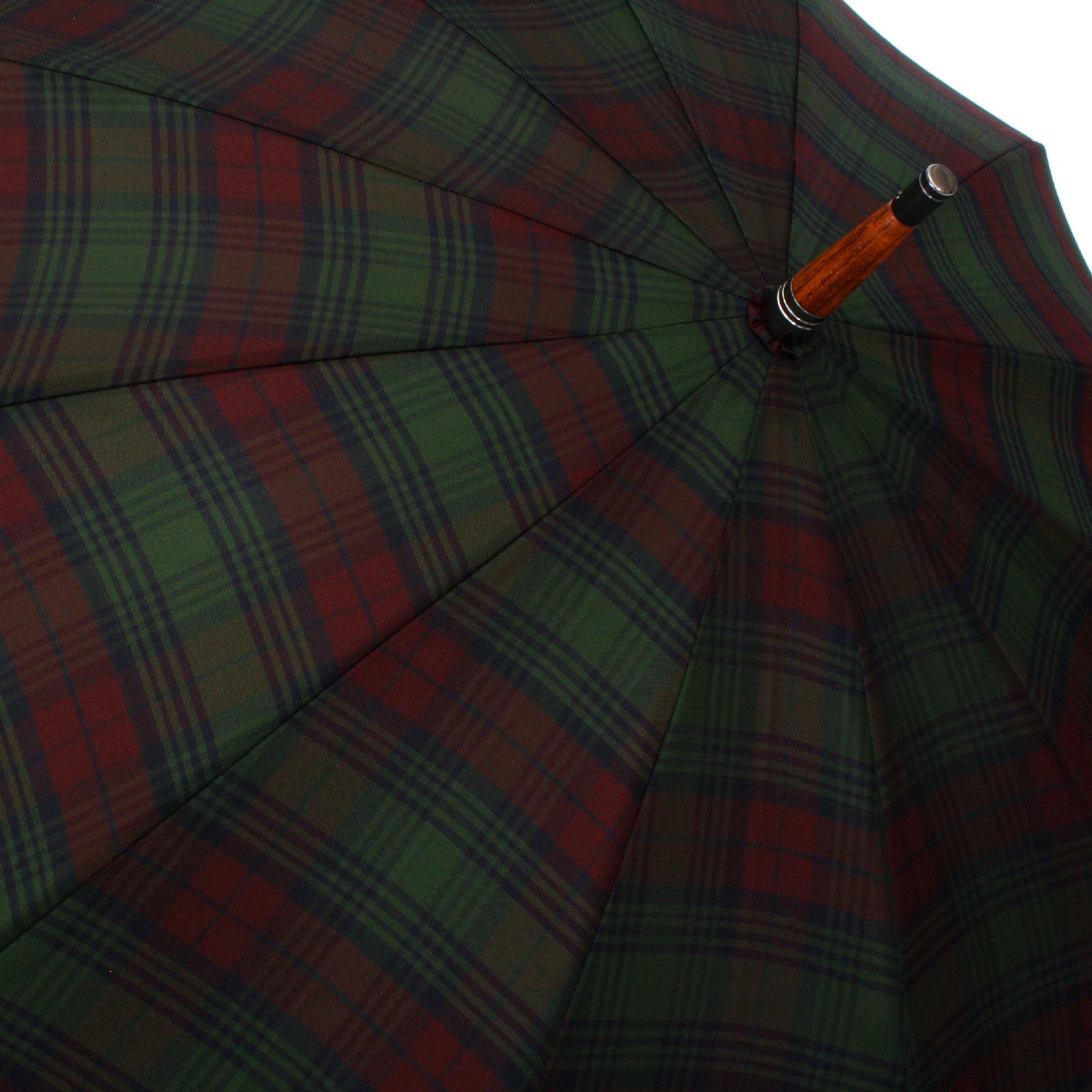 上品な色合いのチェック柄メンズ長傘！晴雨兼用雨傘12本65cm
