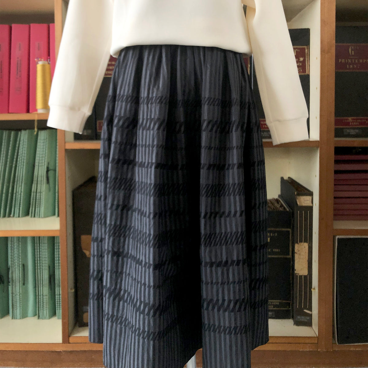 Makitashoten's clothes　ウエストゴムスカート　キセチェック