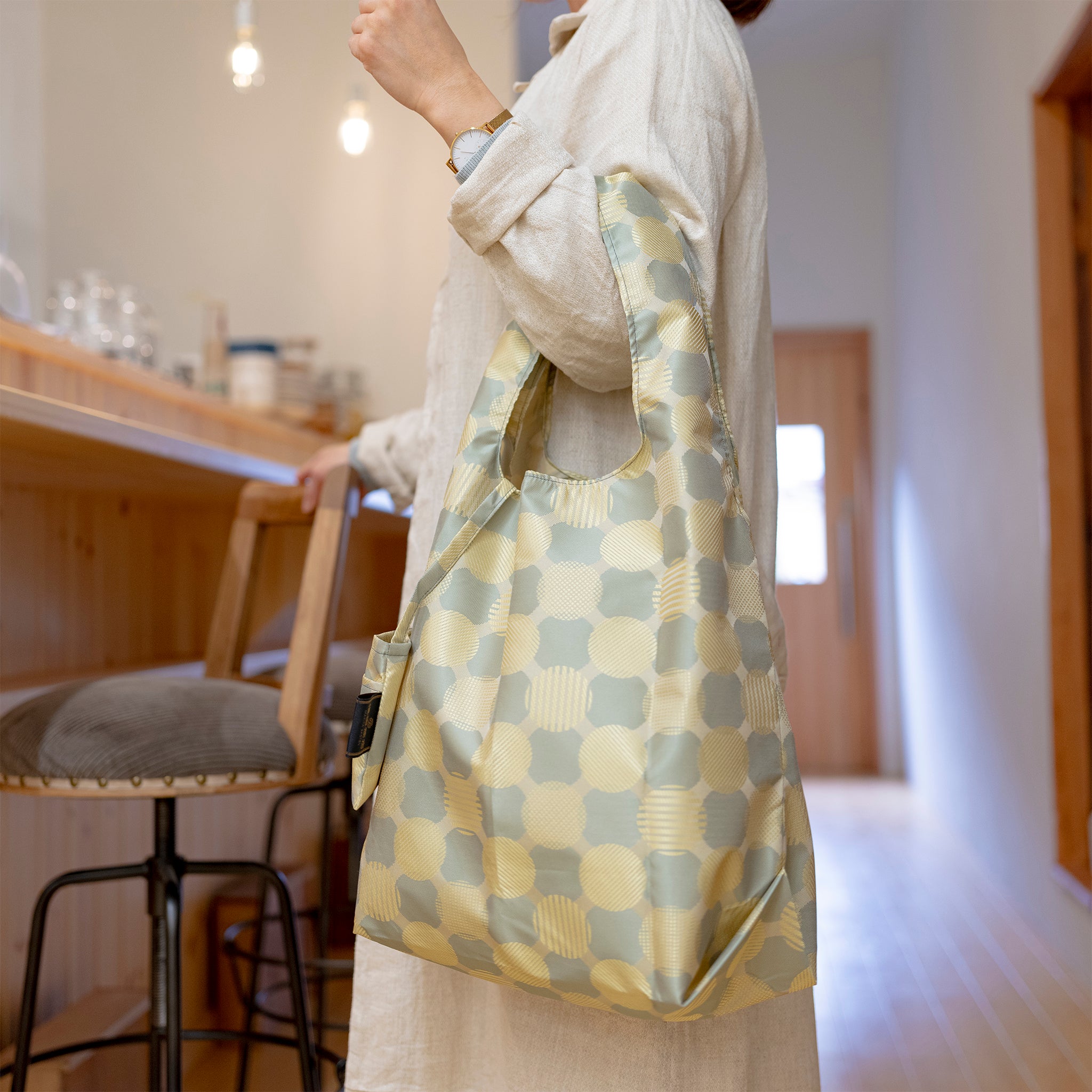 Umbrella Cloth Bag　ドットコラージュ　グリーン