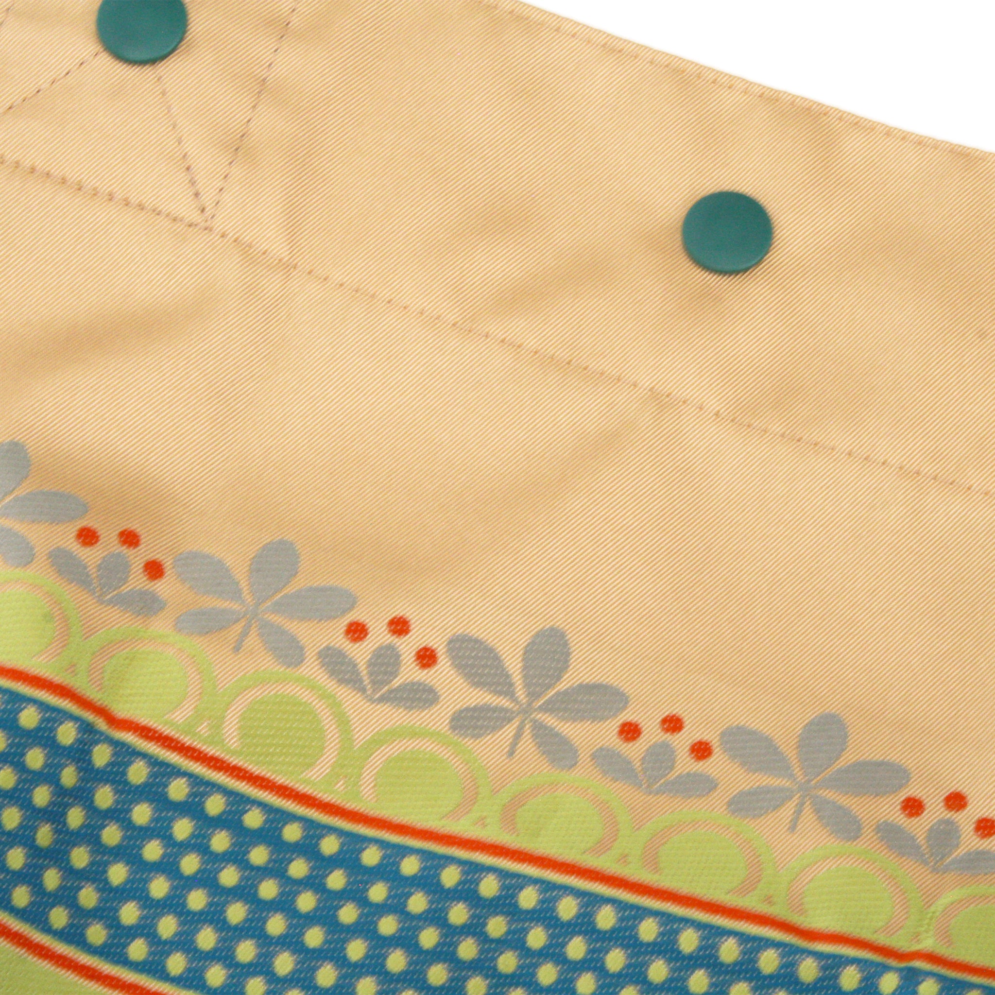 Lunch Tote　リーフボーダー　オレンジ