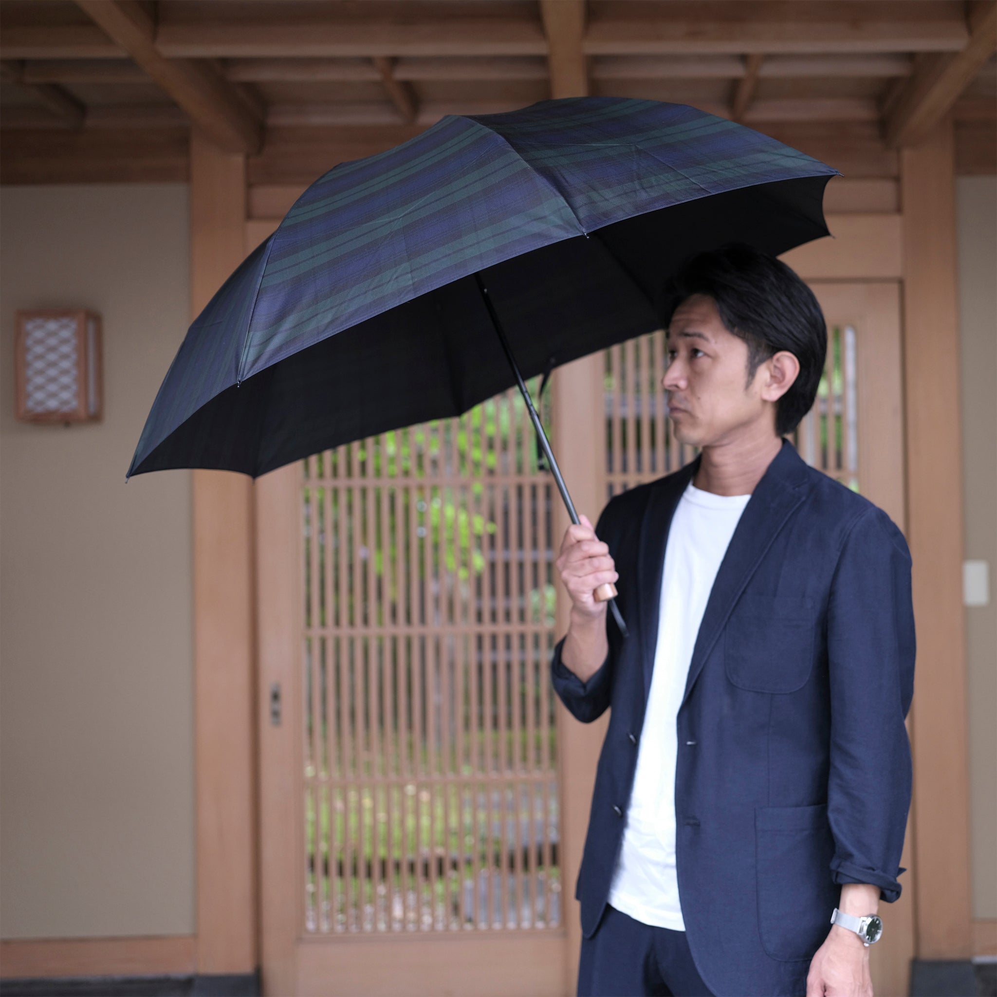 晴雨兼用　メンズ　Makita Trad　折りたたみ傘　使用サイズイメージ