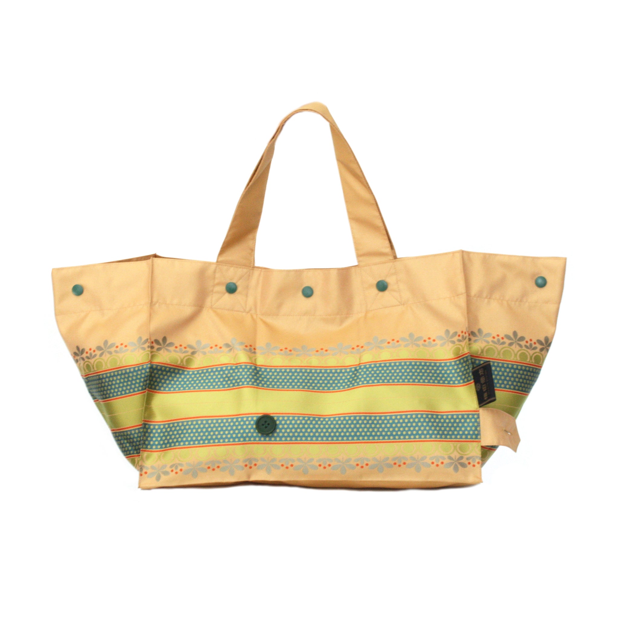 Lunch Tote　リーフボーダー　オレンジ