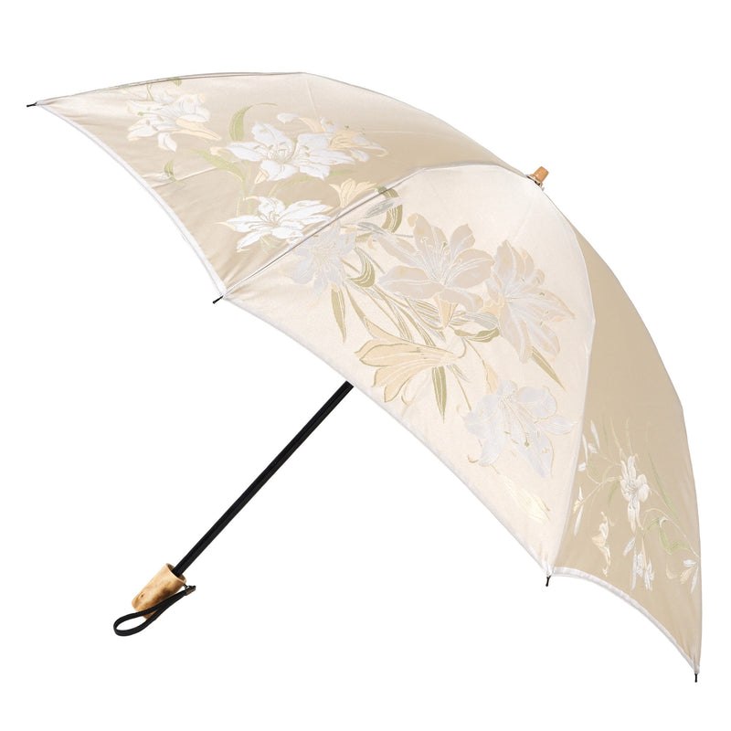 絵おり　百合（ゆり）　折りたたみ傘
