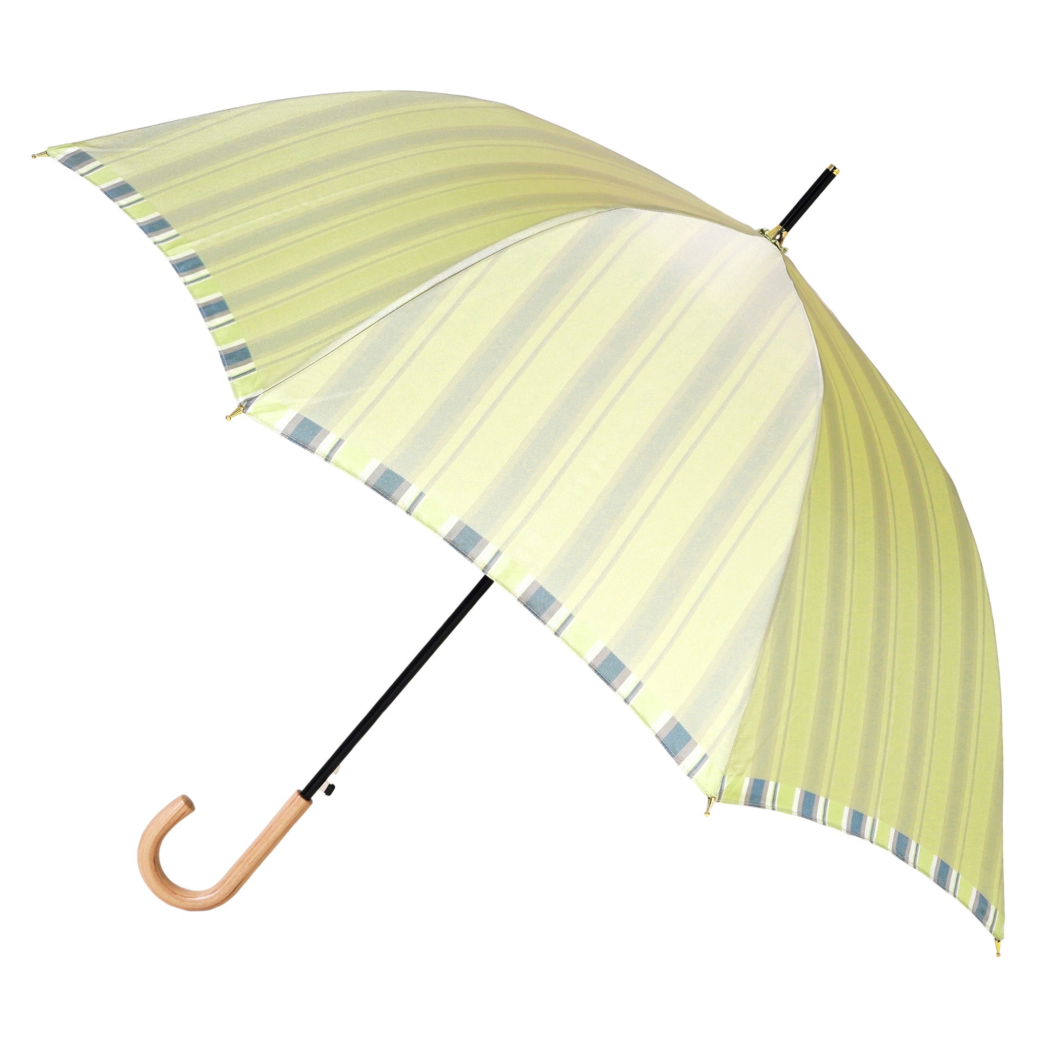 すっきりとした色合いのレディース長傘！晴雨兼用雨傘8本骨60cm