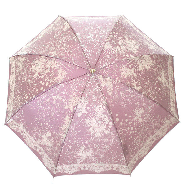 上品できれいなレディース折りたたみ傘！晴雨兼用雨傘8本骨55cm